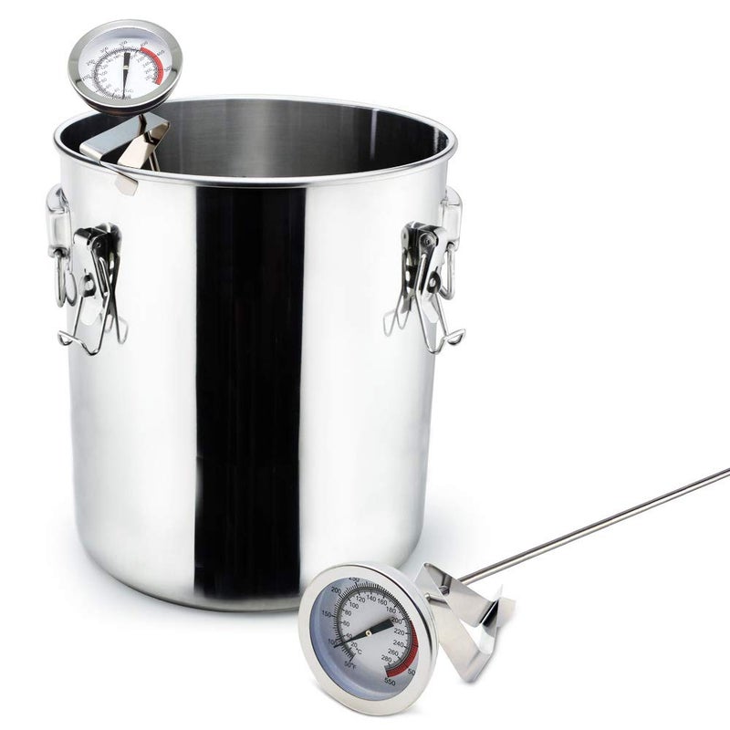 Efeng Deep Fryer/Candy/Turkey Thermometer with Clip&15 inch stem - Professional Kitchen Pot Fryer,Stainless Steel Fry Oil Thermometer for Frying,Candy and Meat Cooking - Image 4